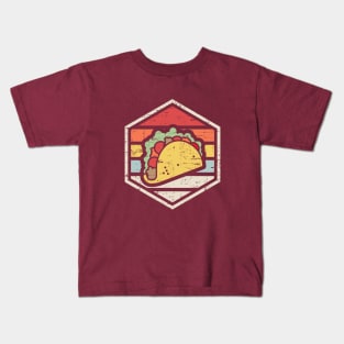 Retro Badge Taco Kids T-Shirt